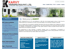 Tablet Screenshot of karvyind.com
